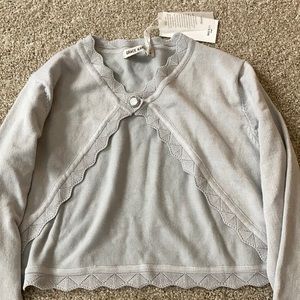 Grey cropped sweater